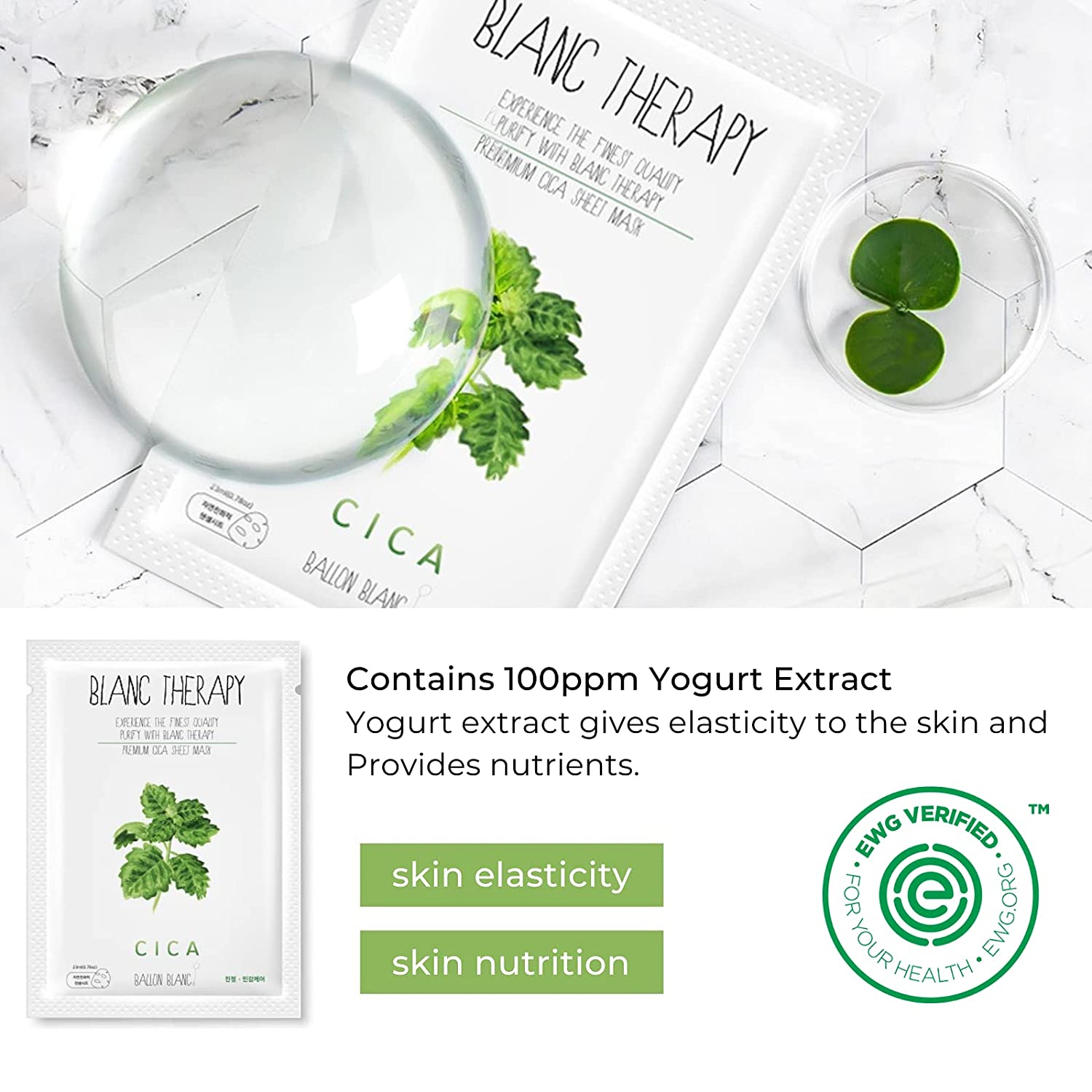 Blanc Therapy Facial Sheet Masks Set B (6 Sheets)